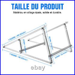 114cm 118cm Support Solaire Support 4X PV Pour Caravane Bateau 0-90° Réglable