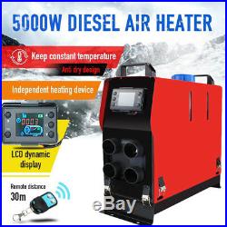 12V 5000w Moniteur LCD Air Diesel Chauffage Radiateur pour Moteur Camion Bateau