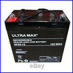 12V 55AH Loisirs / Marine Batterie Ultramax pour Bateau-Maison / Boat / Yacht Lm