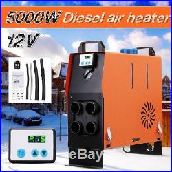 12V 5KW 5000W Diesel Air Heater Intégré Voiture Cahufffage Pour Car Vans bateau