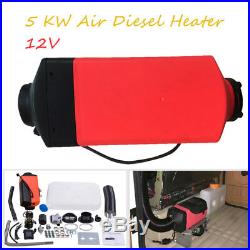 12V 5KW Réchauffeur d'air diesel Chauffage Silencieux LCD Pour RV bateaux Camion