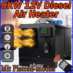 12V 8KW Air Diesel Heater Voiture Chauffage kits pour Bus Van Bateau Camion LCD