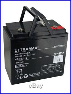 12v 62ah Loisirs / Marine Batterie Ultramax pour Bateau-Maison/ Bateau/ Yacht Lm
