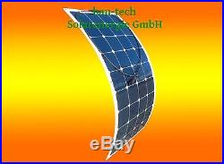 130W 12V Mono Semi Module Solaire Flexible Panneau Solaire pour Bateau