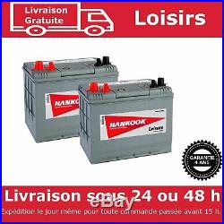 2x 85Ah Batterie de Loisirs, Decharge Lente Pour Caravane, Camping Car et Bateau