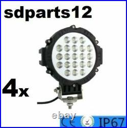 4x 63W 12/24V LED Phare de Travail Spot Lampe pour Camion ATV SUV Moto Bateau