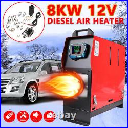 8000W 12V Chauffage Diesel Air Heater pour Voiture Camion Bateau All in one
