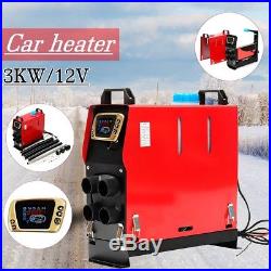 All in One 3000W 12V Diesel Air Heater Voiture LCD Pour Car Bateau Autobus Neuf
