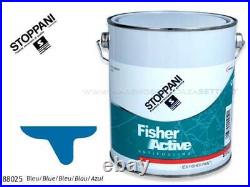 Antifouling STOPPANI Fisher Active 2,5 Litres Bleu Pour Bateau Et Caoutchouc