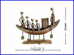 Beau porte-stylo design antique en forme de bateau pour décoration de table