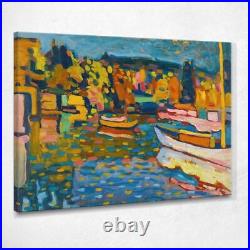 Étude Pour Un Paysage D'Automne Avec Des Bateaux Wassily Kandinsky, wk221 tablea