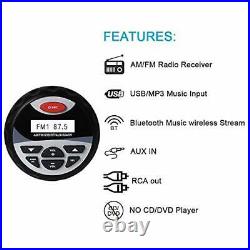 Imperméable RV Marine Bateau Radio Audio Stéréo pour moto Bluetooth Lecteur m