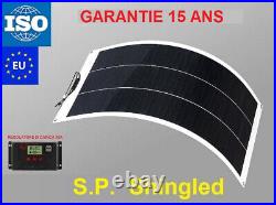 Kit de panneau solaire flexible Sunpower 100W pour camping-car bateau 1170x360m