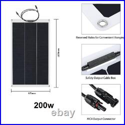 Kit de panneau solaire flexible Sunpower 200W pour camping-car bateau 1170x670m