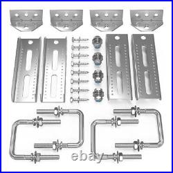 Kit de support de couchette réglable pour bateaux remorque membres croisés