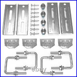 Kit de support de couchette réglable pour bateaux remorque membres croisés