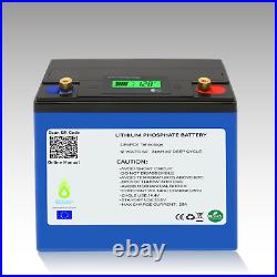 LiFePO4 12v 24Ah Batterie au Lithium pour Système Solaire Caravane et Bateau EU