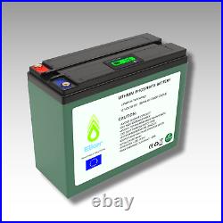 LiFePO4 12v 36Ah Batterie au Lithium pour Système Solaire Caravane et Bateau EU