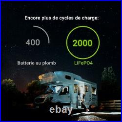 LiFePO4 Batterie BMS 100Ah 12.8V pour Caravane Camping Marine Bateau Solarpanel