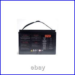 OZO Batterie Lithium LifePO4 12V 100 Ah Pour Camping cars et Bateaux