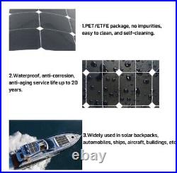 Panneau solaire 600W 18V, Kit de cellules, contrôleur 60A pour voiture bateau