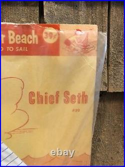 Rare Vintage Chef Seth Indien Chef Consolidé Jouet Bateau Pour Piscine Ou Plage