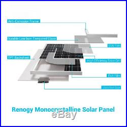 Renogy 100 W 12v Mono Panneau solaire Idéal pour bateau, mobil-home, jardin