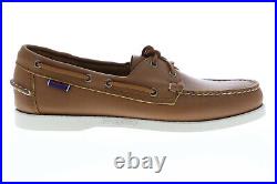 Sebago Portland Docksides chaussures bateau pour hommes en cuir marron