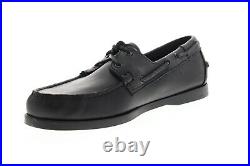 Sebago Portland Docksides chaussures bateau pour hommes en cuir noir