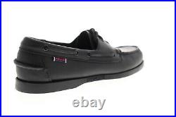 Sebago Portland Docksides chaussures bateau pour hommes en cuir noir