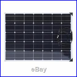 Set de panneaux solaires flexible 150W avec contrôleur+câble 10M pour bateau Car