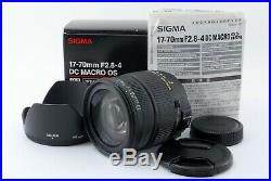 Sigma 17-70mm F/2.8-4 Dc Macro HSM pour Nikon Rapide Bateau Fedex N. Mint #
