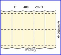 Store bateau Nesling 290x400cm pour pergola Crème