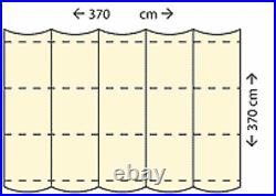 Store bateau Nesling 370x370cm pour pergola Crème