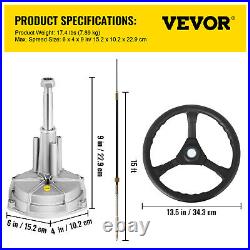 VEVOR Kit de Direction Hydraulique pour Bateau Hors-bord Marine Câble 4,57 m