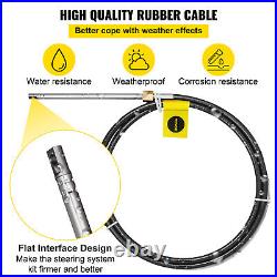 VEVOR Kit de Direction Hydraulique pour Bateau Hors-bord avec Câble 3,96 m