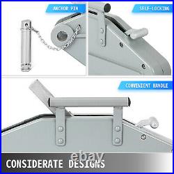VEVOR Treuil Manuel 1600 kg Pour Bateau Remorque et 25 m de Câble avec Crochet